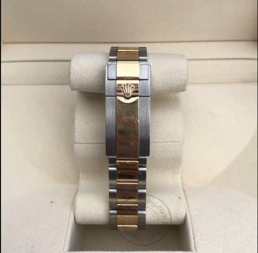 Stainless Steel Dual Color Strap With White Dial Chronograph Watch SG-QTZ
