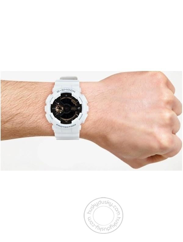 Casio G-Shock Analog-Digital G shock White Gshock Black Dial Mens Watch for Man or Women - G398 Gift