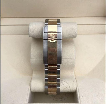 Stainless Steel Dual Color Strap With White Dial Chronograph Watch SG-QTZ