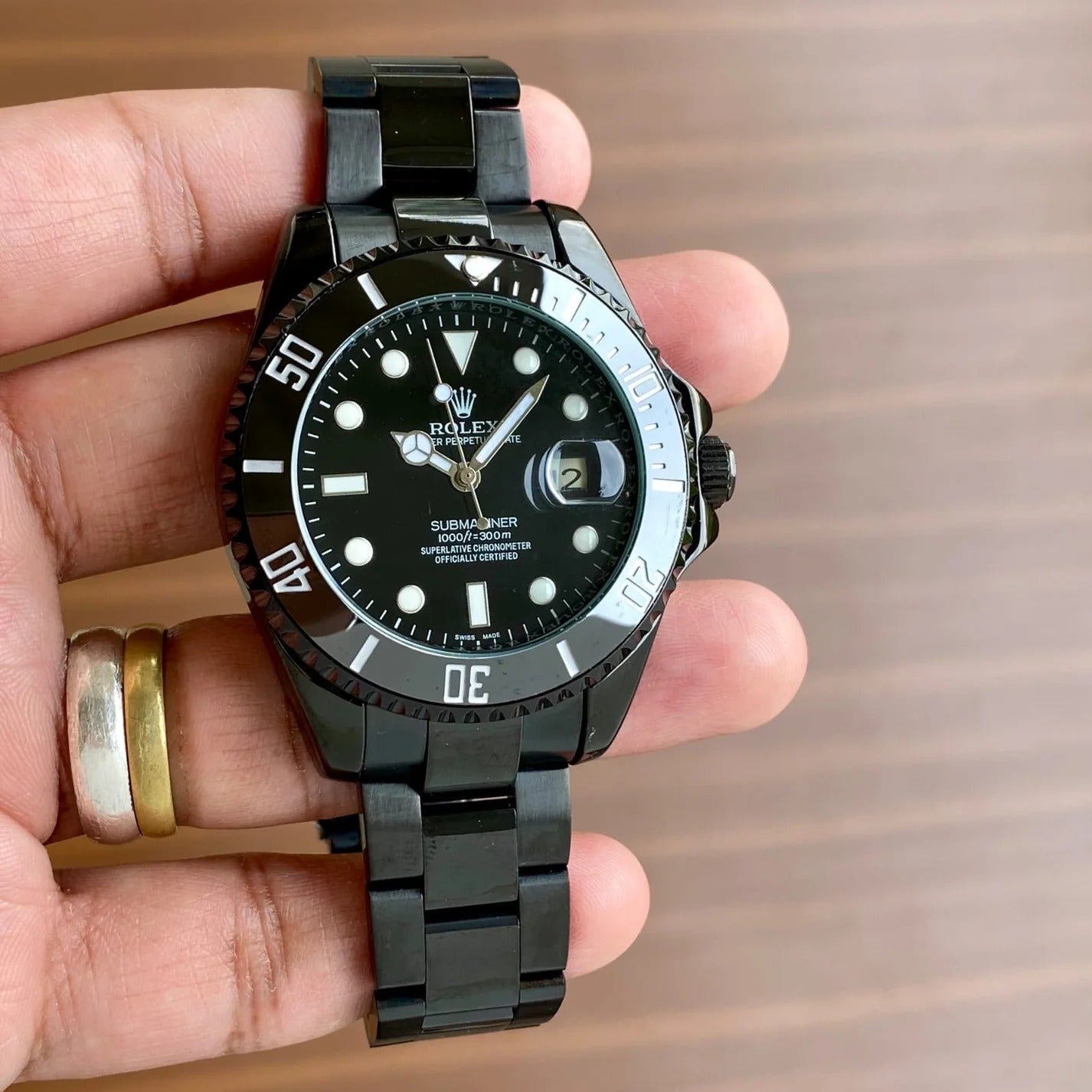 Submariner Date Full Black Watch For Men RLX-126610-LN