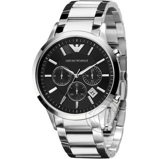 Chronograph Analog Black Dial Men's Watch AR2434
