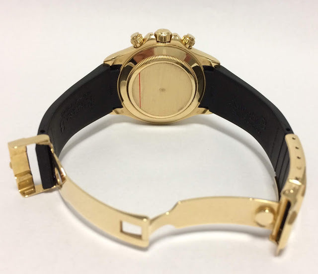 Golden Case Chronograph Men's Watch, Quartz Watch With Diamond