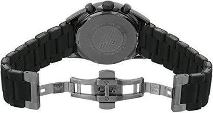 Chronograph Analog Full Black silicon Men's Watch for Man AR5889 Sale Gift