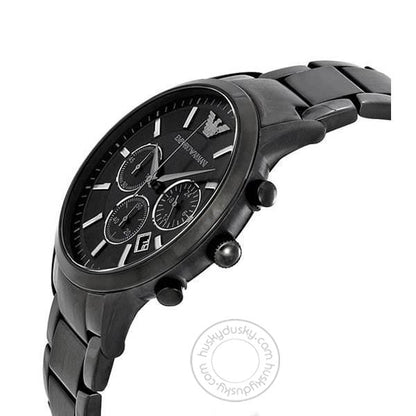 EA Chronograph Analog Black Dial Men's Watch AR2453