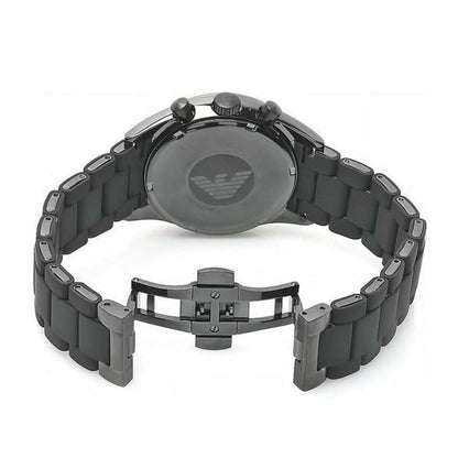 Chronograph Analog Full Black silicon Men's Watch for Man AR5889 Sale Gift