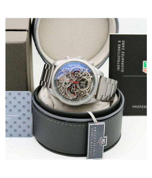 TG Cr7 Diagno Grey Chronograph Multi Dial Metal Men's Watch For Man Tag-Open-Steel