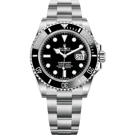 Submariner Quartz Full Black Dial Metal Men's Watch