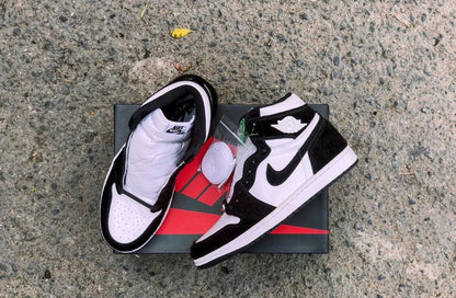 Air Jordan 1 Mid Jet Smoke Black White Shoes For Man And Boys