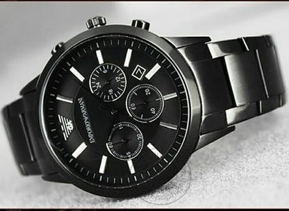 EA Chronograph Analog Black Dial Men's Watch AR2453