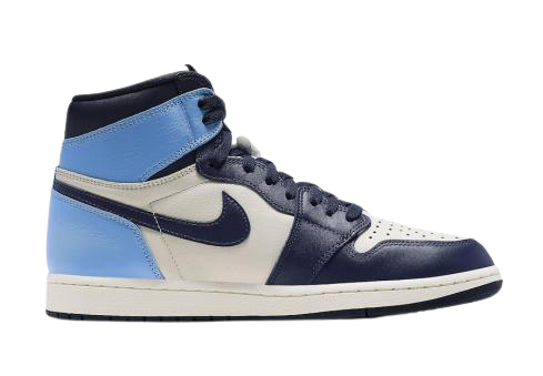 Air Jordan 1 Retro High OG Obsidian University Blue Sail Shoes