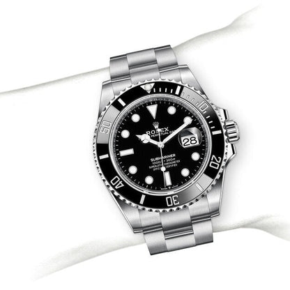 Submariner Quartz Full Black Dial Metal Men's Watch