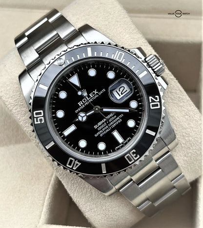 Submariner Quartz Full Black Dial Metal Men's Watch