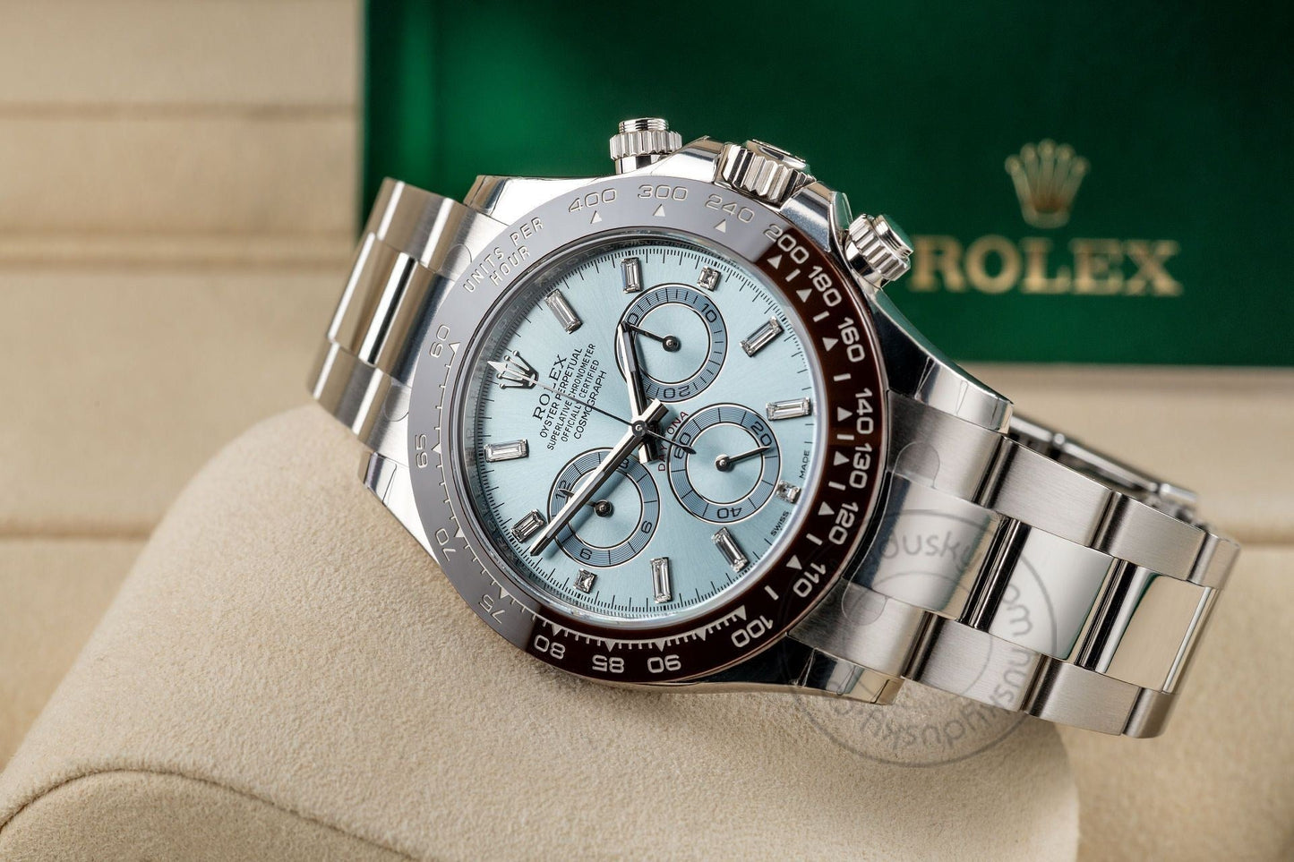 Chronograph Daytona Quartz Silver Blue Metal Men's Watch for Man BLUE-DIAL-QTZ